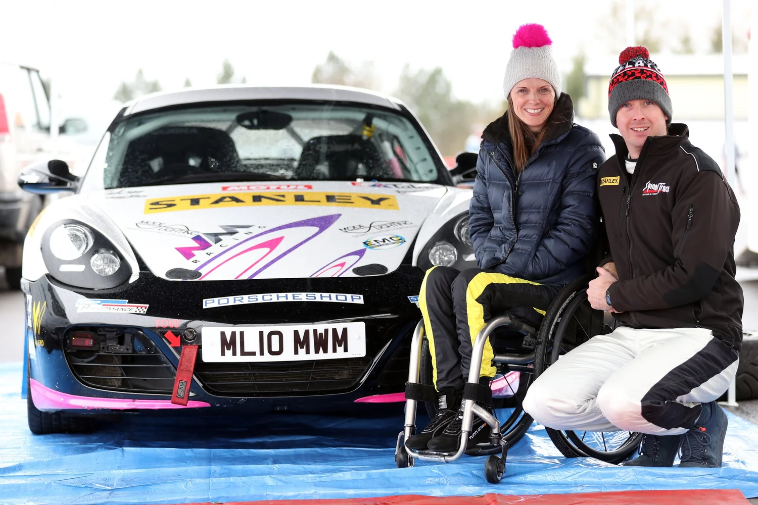 Nathalie McGloin competing in her first rally at Donington